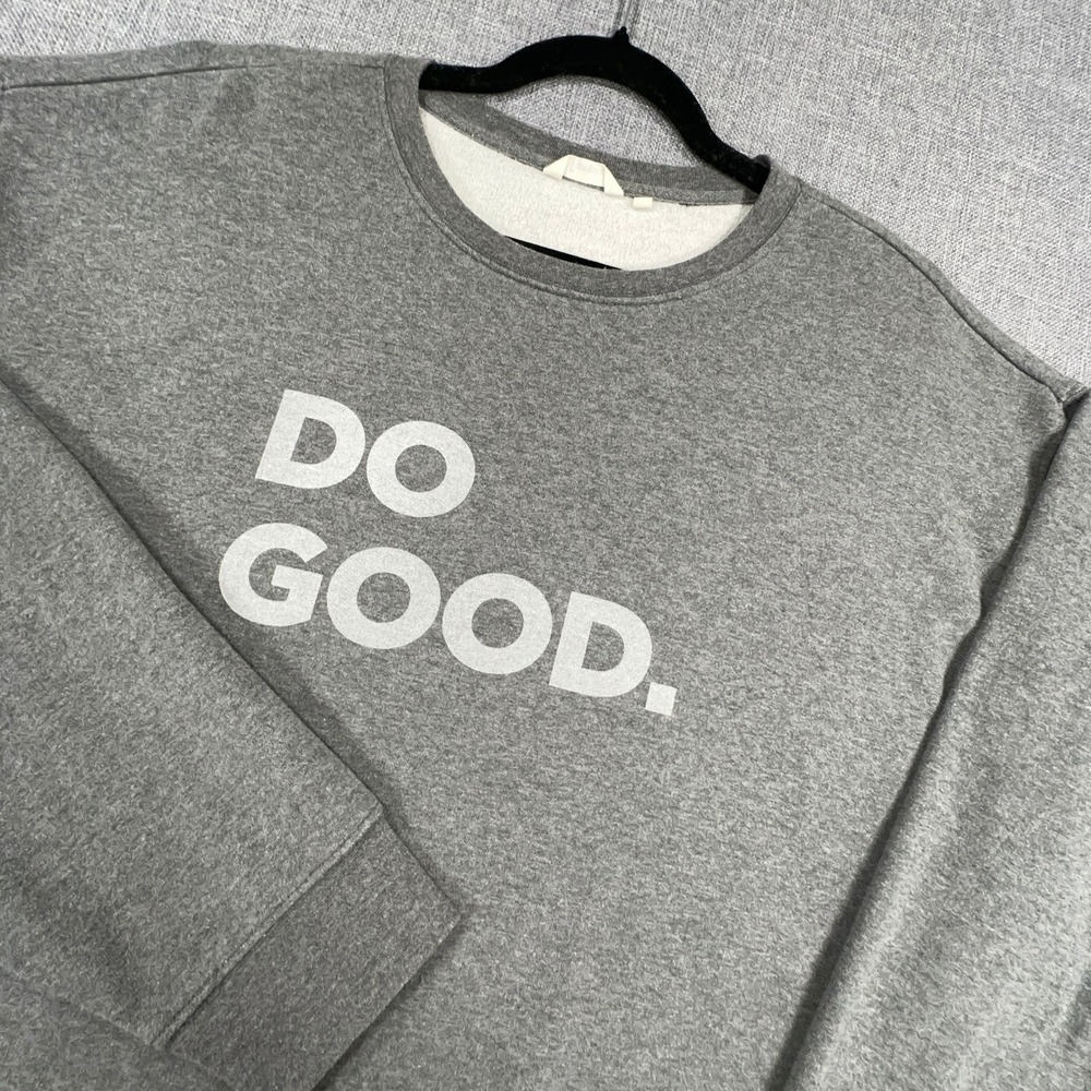 Cotopaxi Do Good Crewneck Sweatshirt Mens XXL Gray Organic Cotton Sustainable